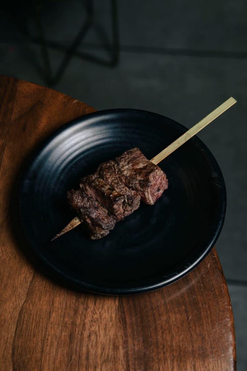 Charred Beef Skewer & Wasabi Mayonnaise