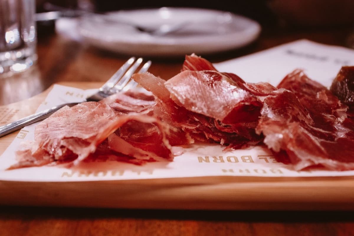 Jamón Ibérico de Bellota, hand-carved