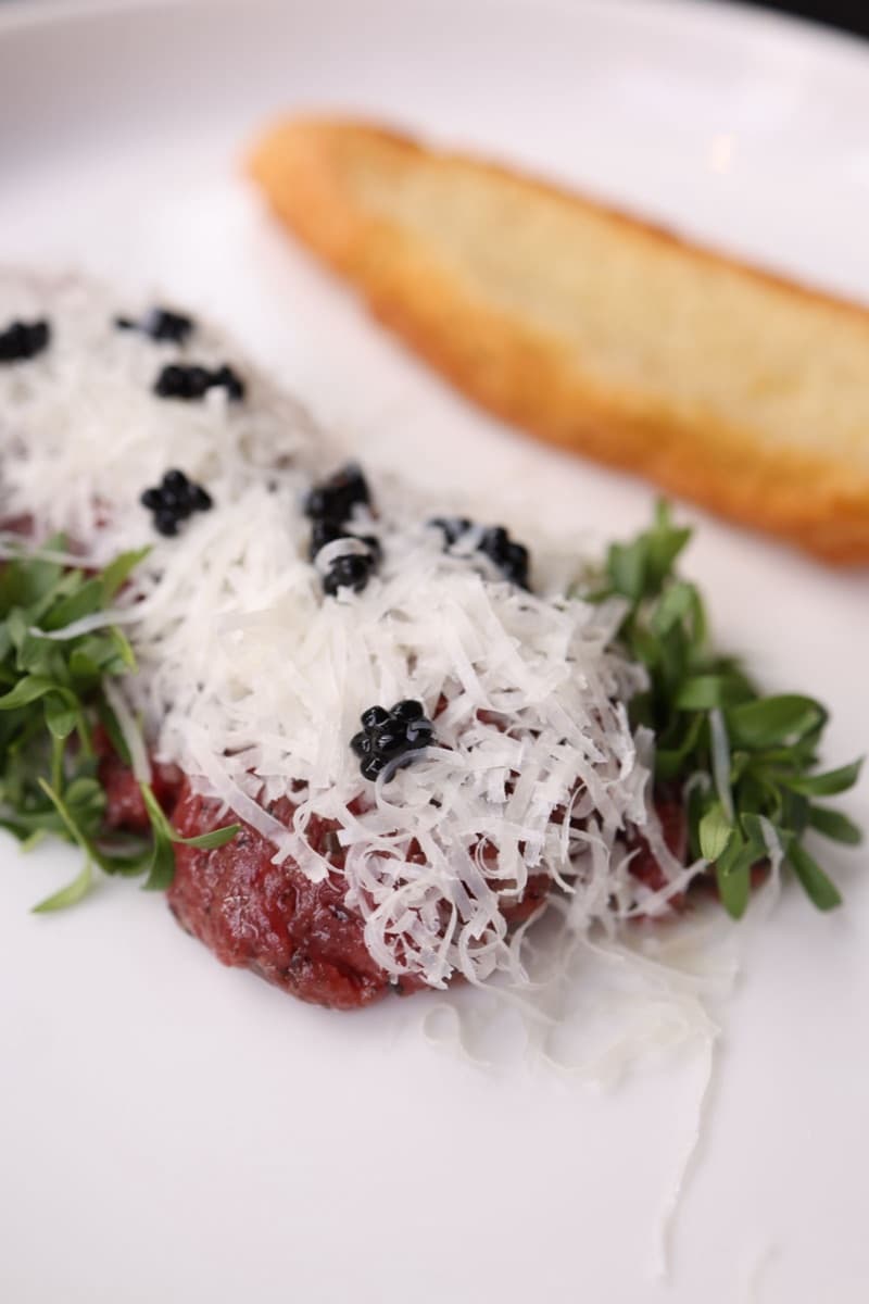 Signature Steak Tartare, Parmesan Truffle Mousse